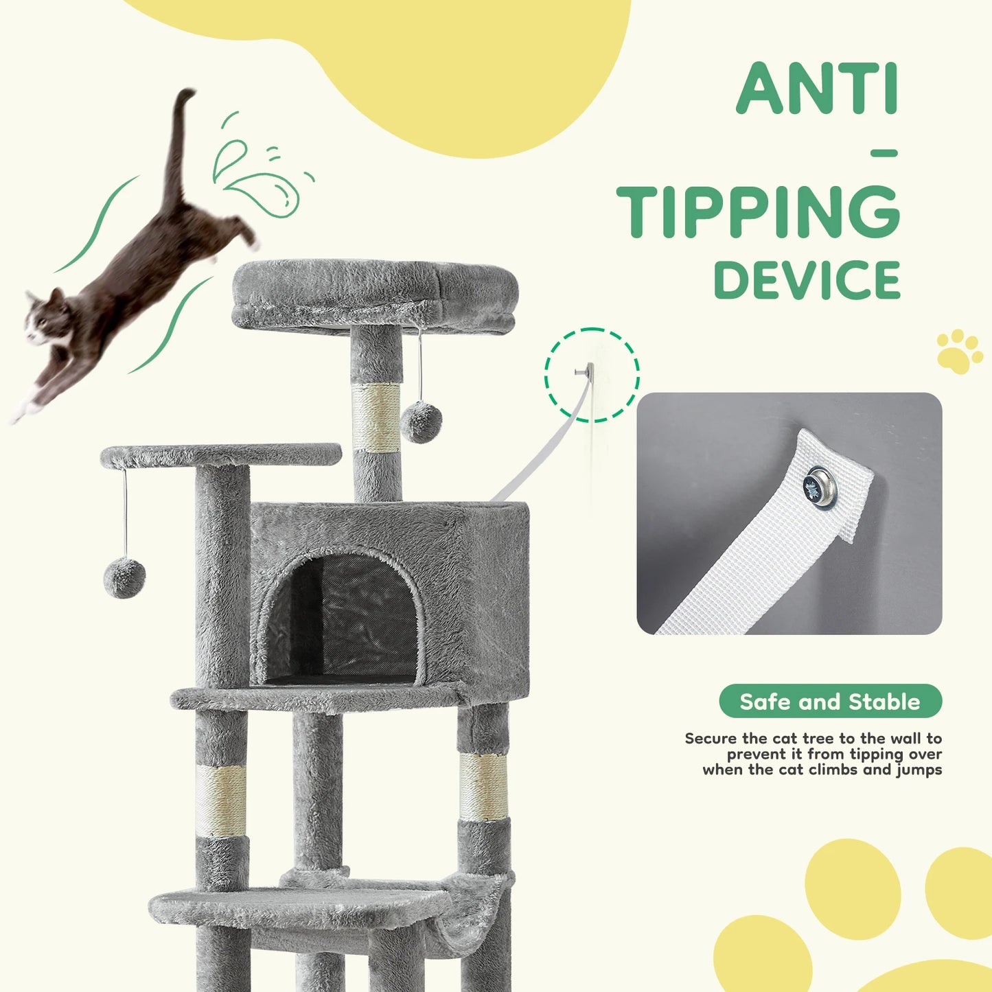 Natural Scratching Posts for Indoor Cat Pet Furniture